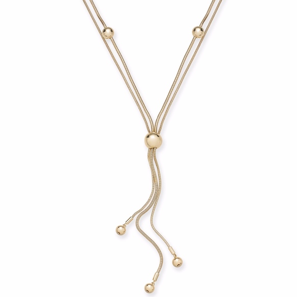 Alfani Jewelry - ✨Beaded Double Strand Lariat Necklace, 24" + 2"